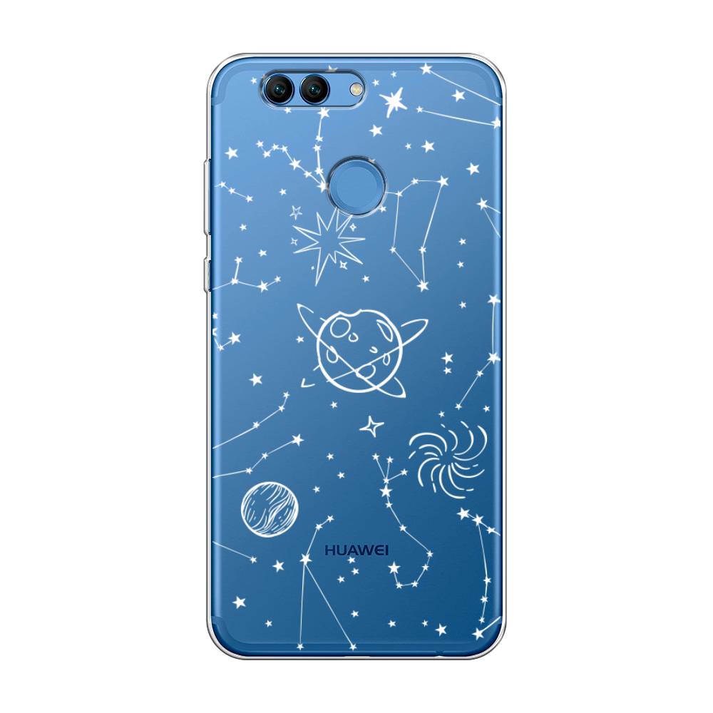 

Чехол на Huawei Nova 2 "Планеты в космосе", Белый, 62950-2