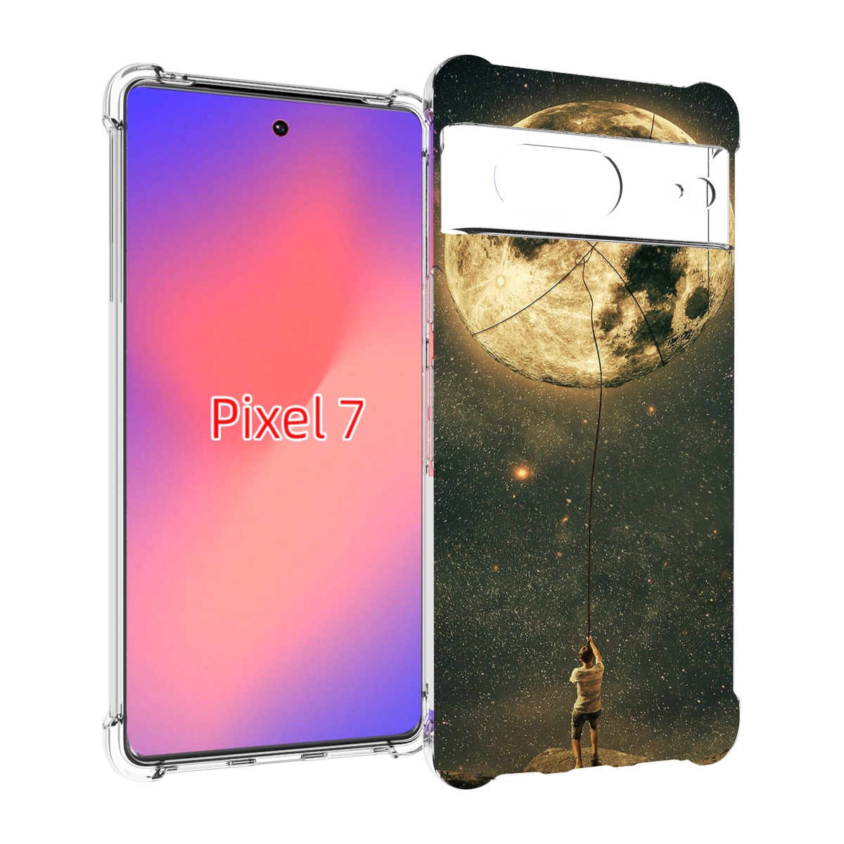 

Чехол Mypads Луна-Светит Для Google Pixel 7, Прозрачный, Tocco