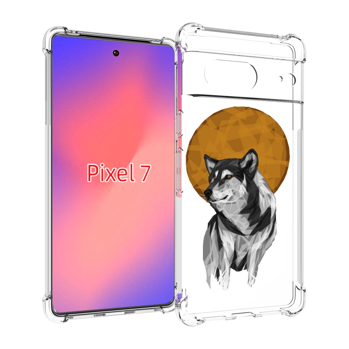 

Чехол Mypads Лунный Волк Для Google Pixel 7, Прозрачный, Tocco