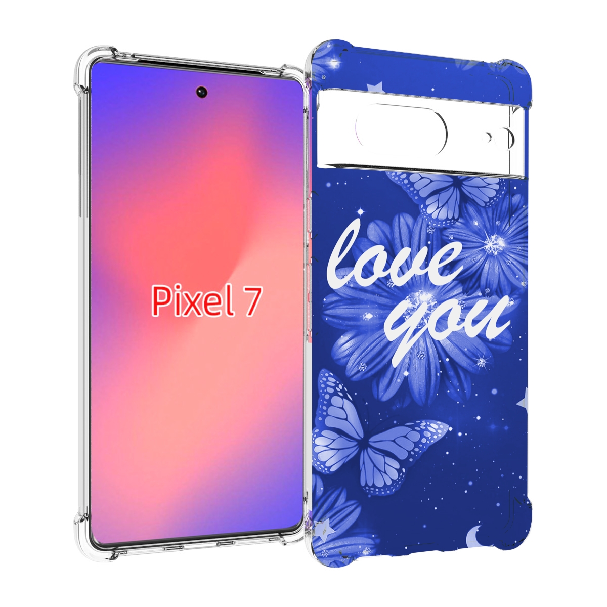 

Чехол Mypads Люблю-Тебя-С-Бабочками Для Google Pixel 7, Прозрачный, Tocco