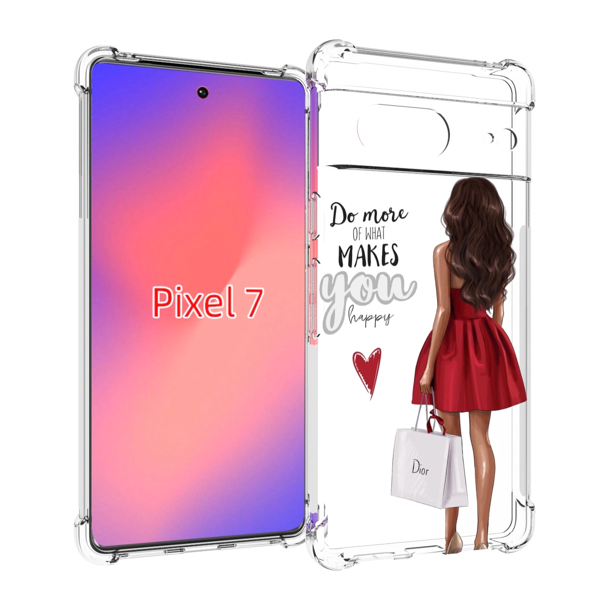 

Чехол Mypads Маленькие-Радости Женский Для Google Pixel 7, Прозрачный, Tocco