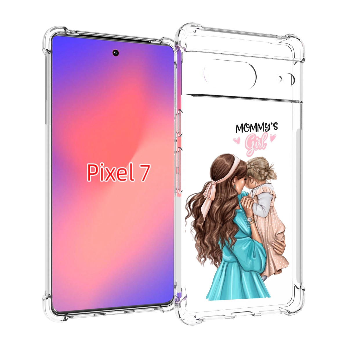 Чехол Mypads Мама-Девочки Женский Для Google Pixel 7