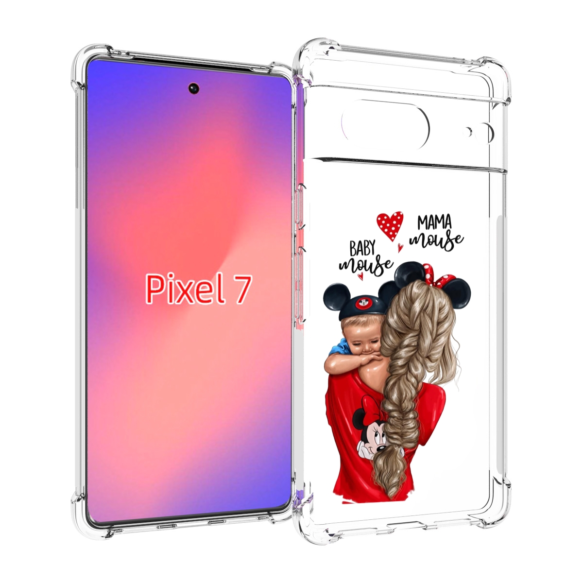 

Чехол Mypads Мама-Маус Женский Для Google Pixel 7, Прозрачный, Tocco