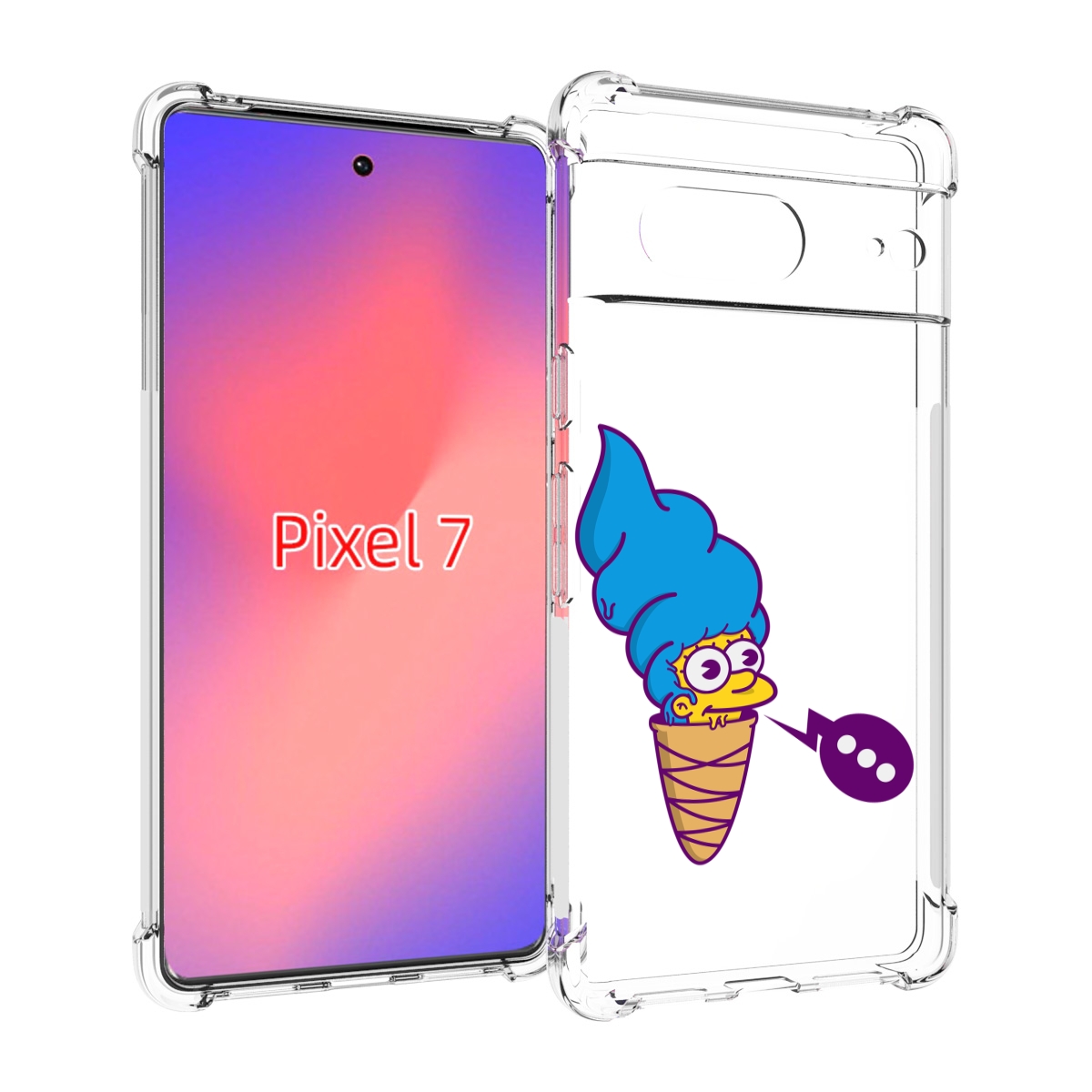 

Чехол Mypads Мардж-Рожок Для Google Pixel 7, Прозрачный, Tocco