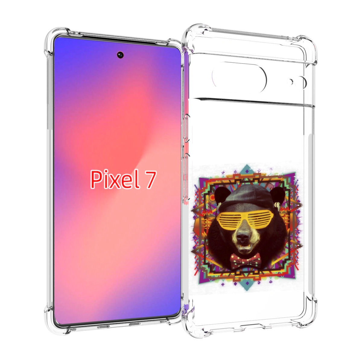 

Чехол Mypads Медведь В Очках Для Google Pixel 7, Прозрачный, Tocco