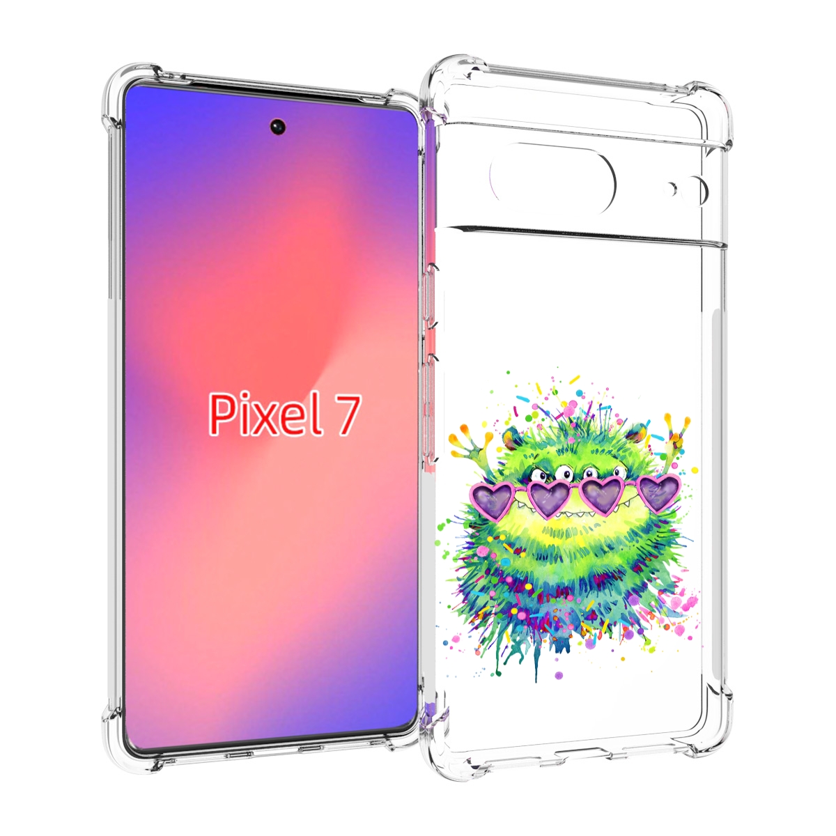 

Чехол Mypads Пушистый Персонаж Для Google Pixel 7, Прозрачный, Tocco