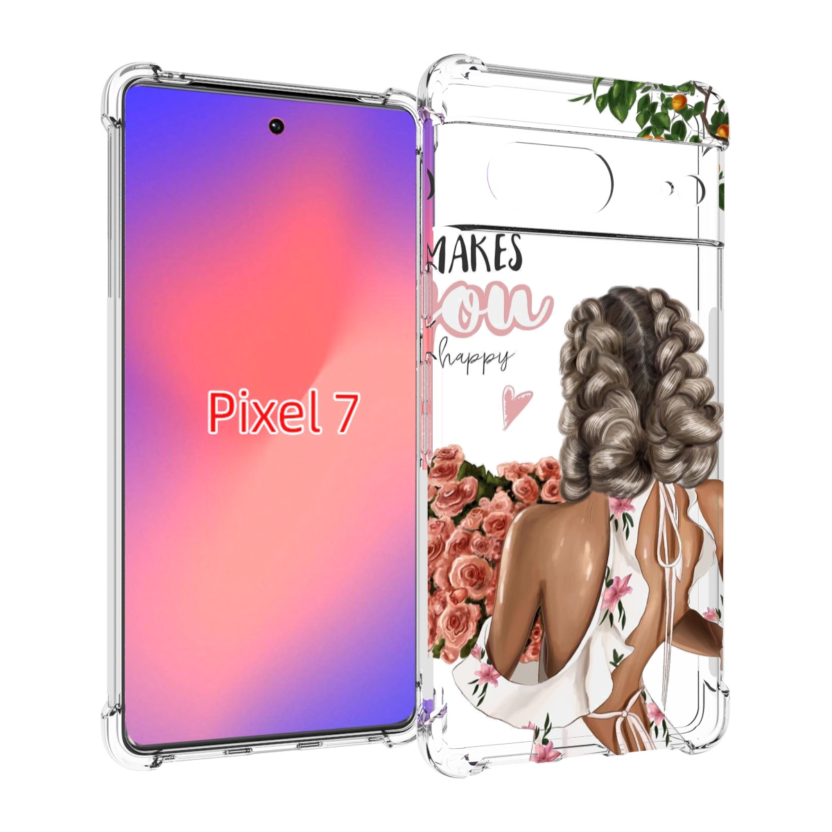 

Чехол Mypads Мелочи-Делают-Тебя-Счастливой Для Google Pixel 7, Прозрачный, Tocco
