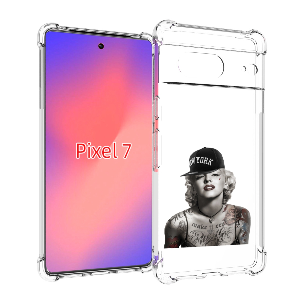 Чехол Mypads Мерлин Монро С Тату Женский Для Google Pixel 7
