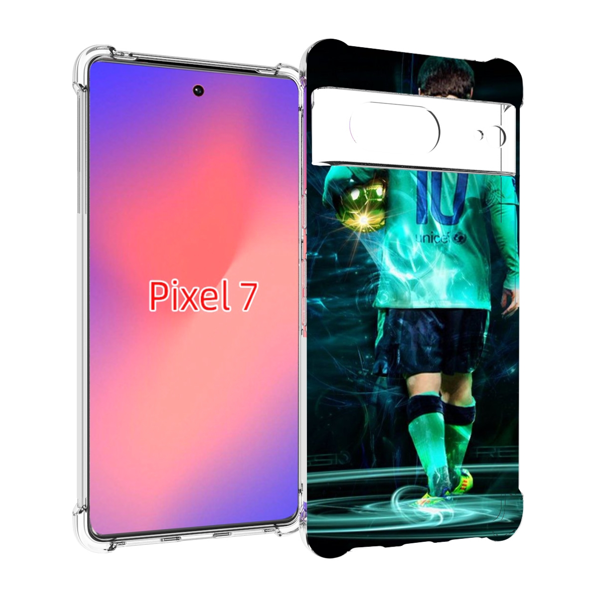 

Чехол Mypads Месси Мужской Для Google Pixel 7, Прозрачный, Tocco