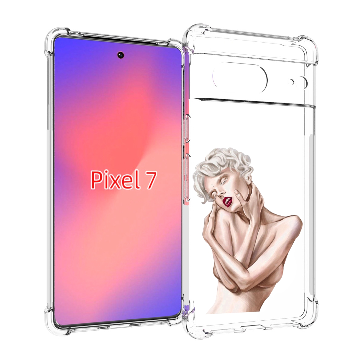 

Чехол Mypads Мигера Женский Для Google Pixel 7, Прозрачный, Tocco