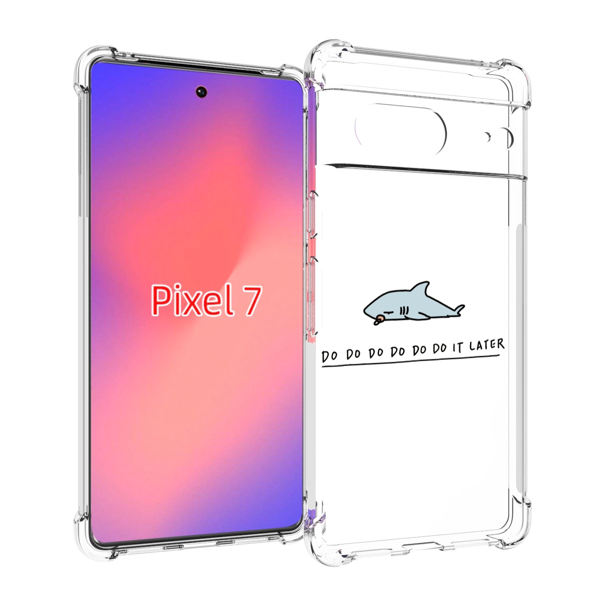 

Чехол Mypads Мини-Акула Для Google Pixel 7, Прозрачный, Tocco