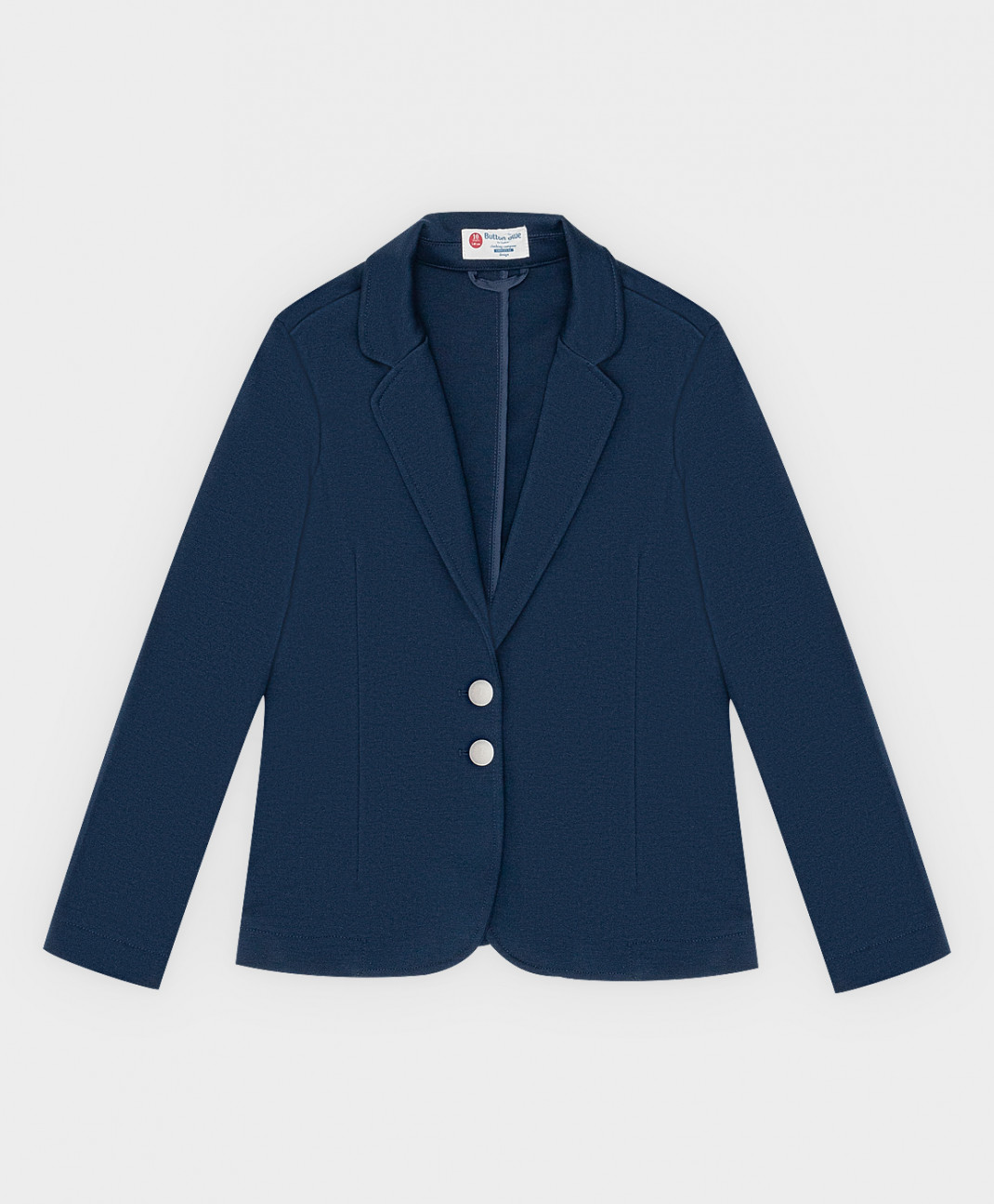 Пиджак из плотного трикотажа укороченный Button Blue цв.синий р.128 222BBGS19011000