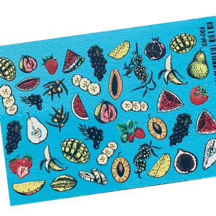 

Набор, Anna Tkacheva, Cлайдер SM №69 «Фрукты. Ягоды», 3 шт., Разноцветный