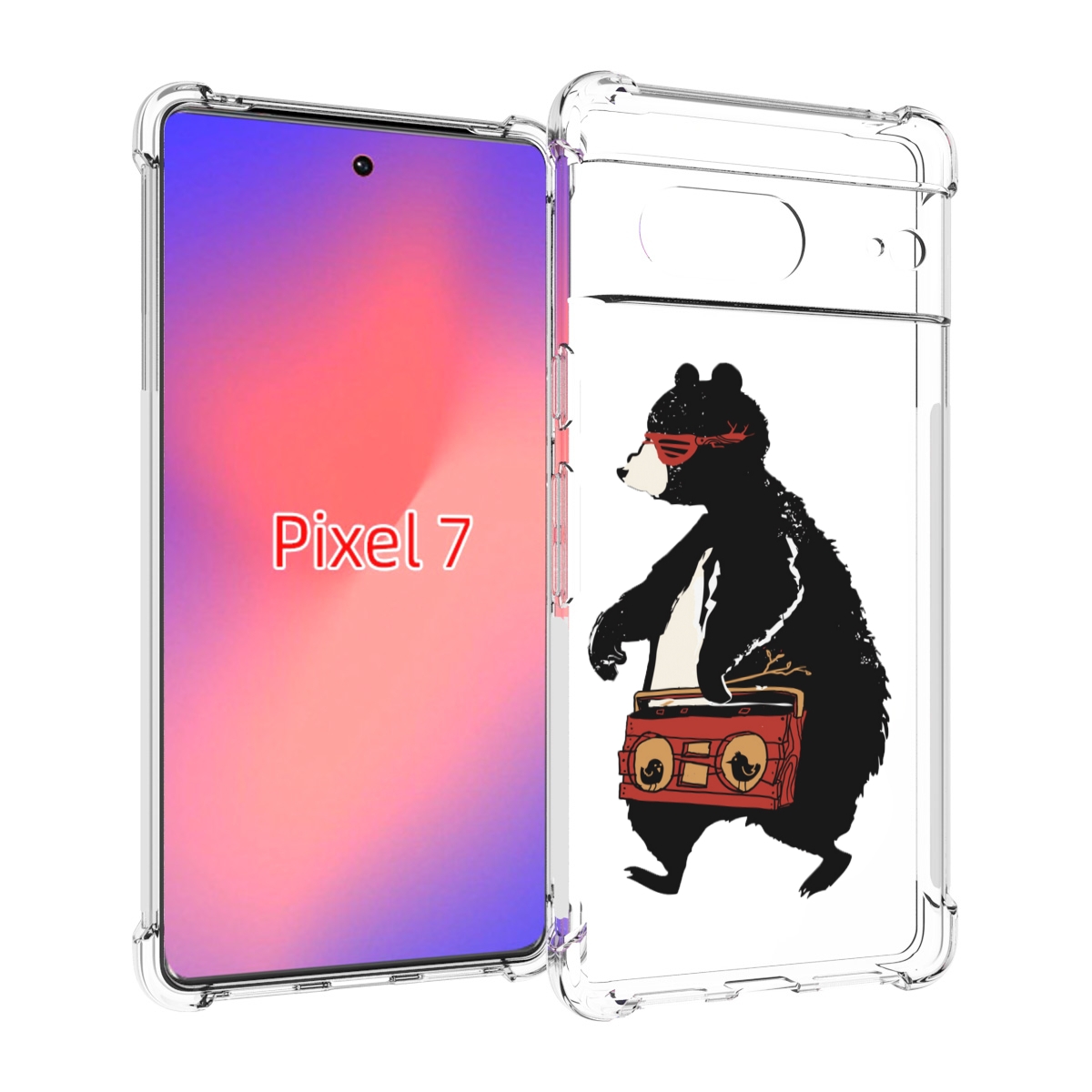 

Чехол Mypads Музыкальный Медведь Для Google Pixel 7, Прозрачный, Tocco