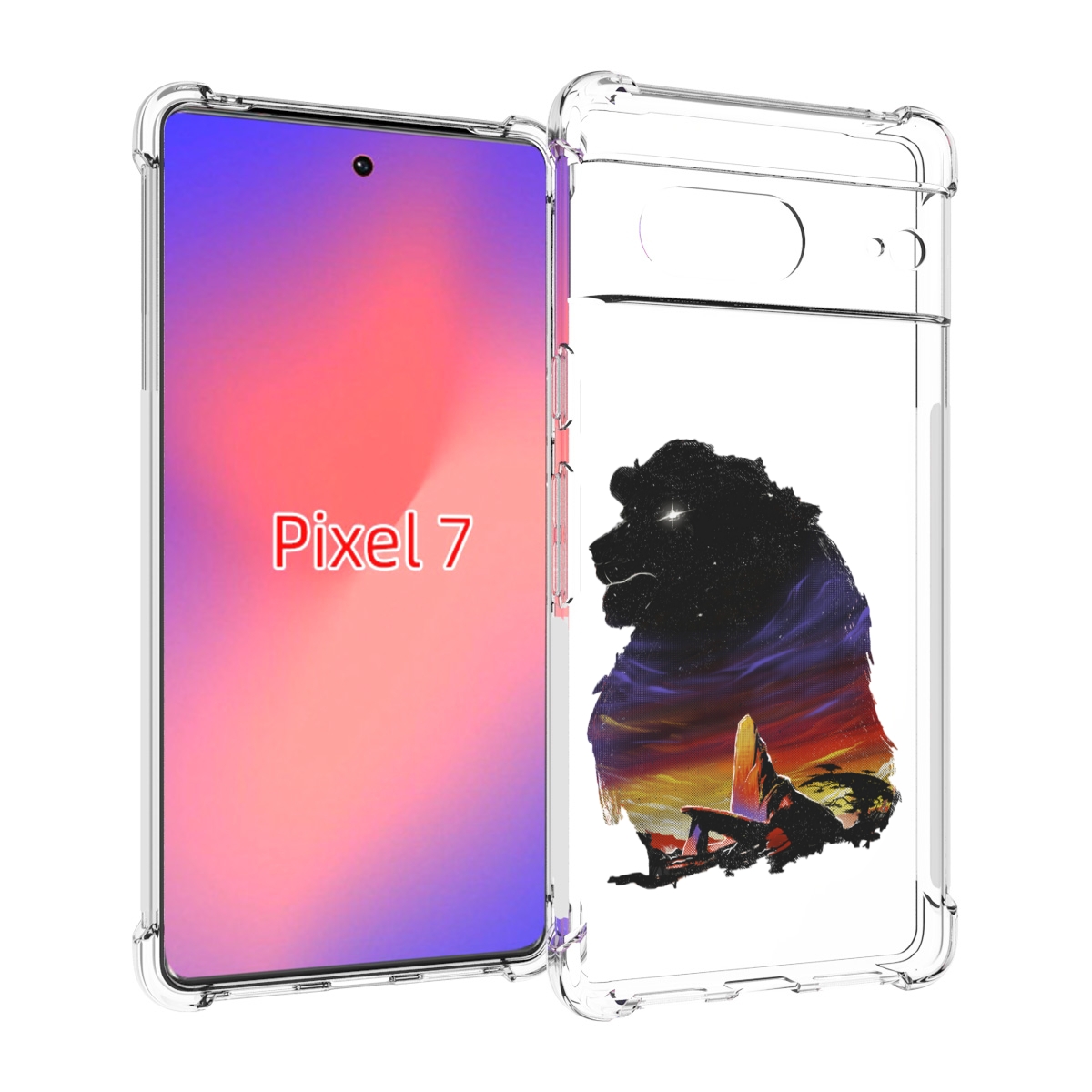 

Чехол Mypads Муфаса Для Google Pixel 7, Прозрачный, Tocco