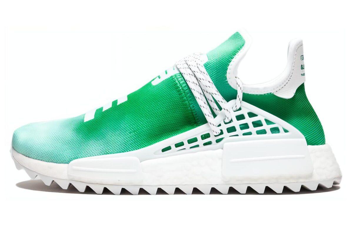 

Кроссовки унисекс Adidas Pharrell Williams x adidas originals Pharrell Hu зеленые 36 EU, Зеленый, Pharrell Williams x adidas originals Pharrell Hu