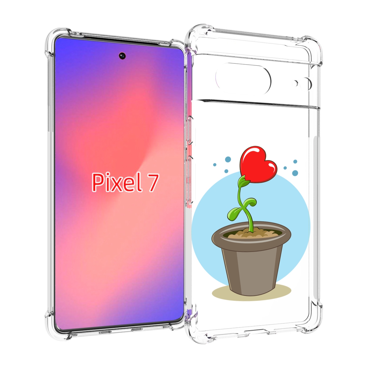 

Чехол Mypads Растение Любви 14 Февраля Для Google Pixel 7, Прозрачный, Tocco