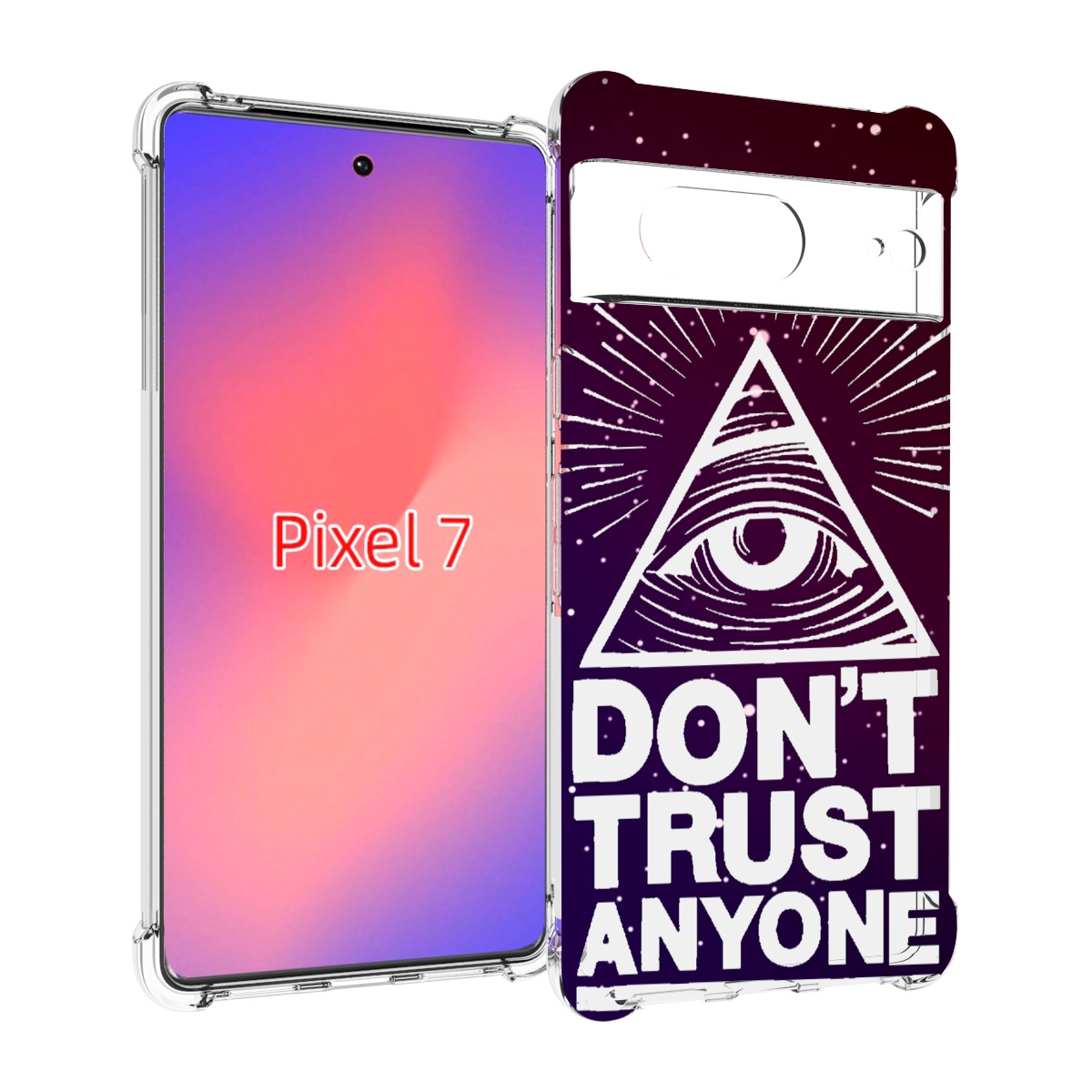 

Чехол Mypads Не-Доверяй Для Google Pixel 7, Прозрачный, Tocco