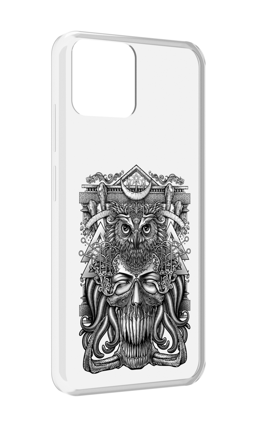 

Чехол MyPads зубастая сова для Blackview A95, Прозрачный, Tocco