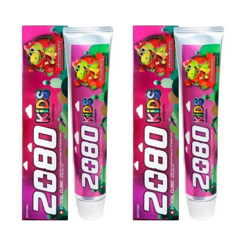 

KeraSys Детская зубная паста / Dental Clinic 2080 KIDS Strawberry, 80 г, (2шт.), kr-15123