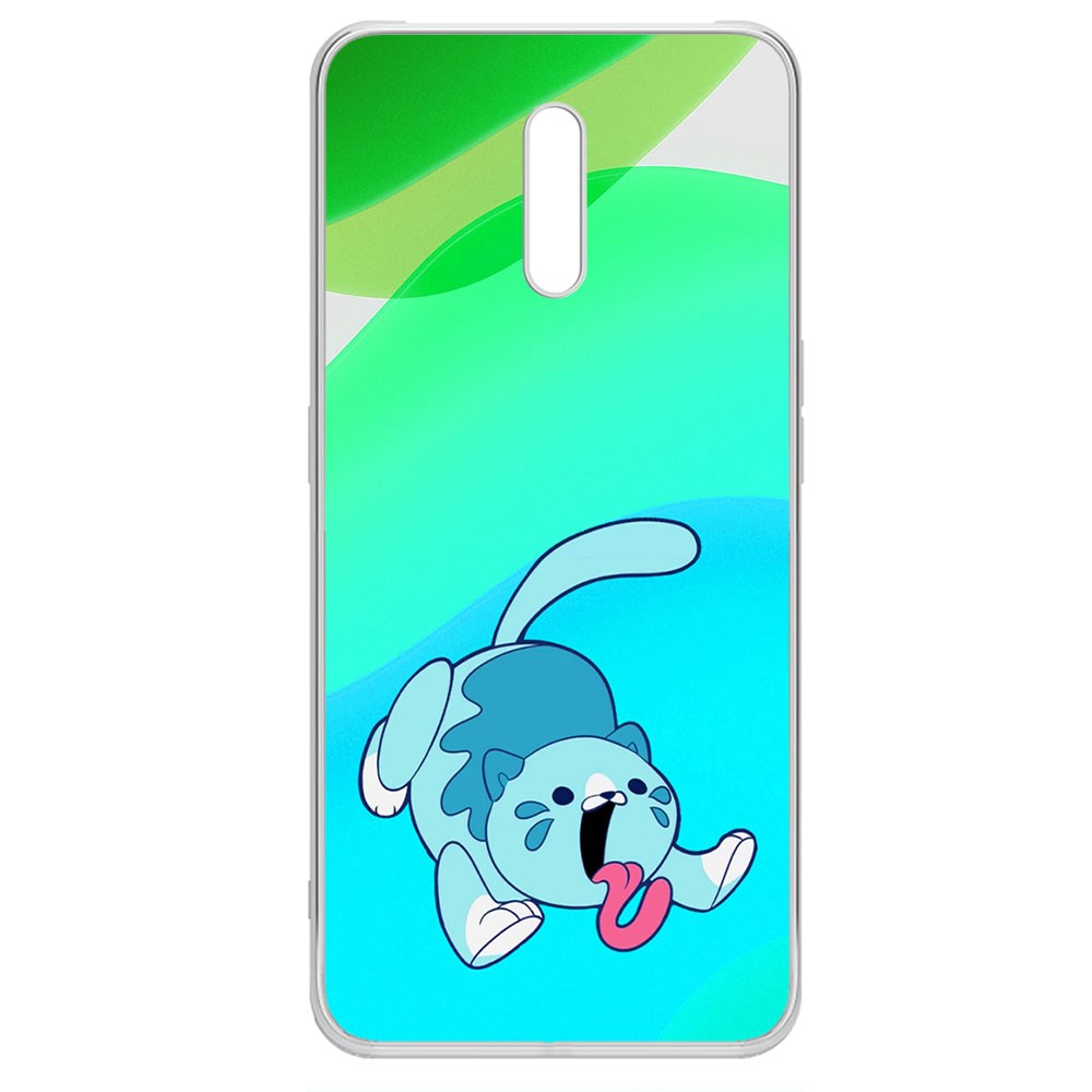 

Чехол-накладка Krutoff Clear Case Хаги Ваги - Конфетная Кошка для Oppo Reno