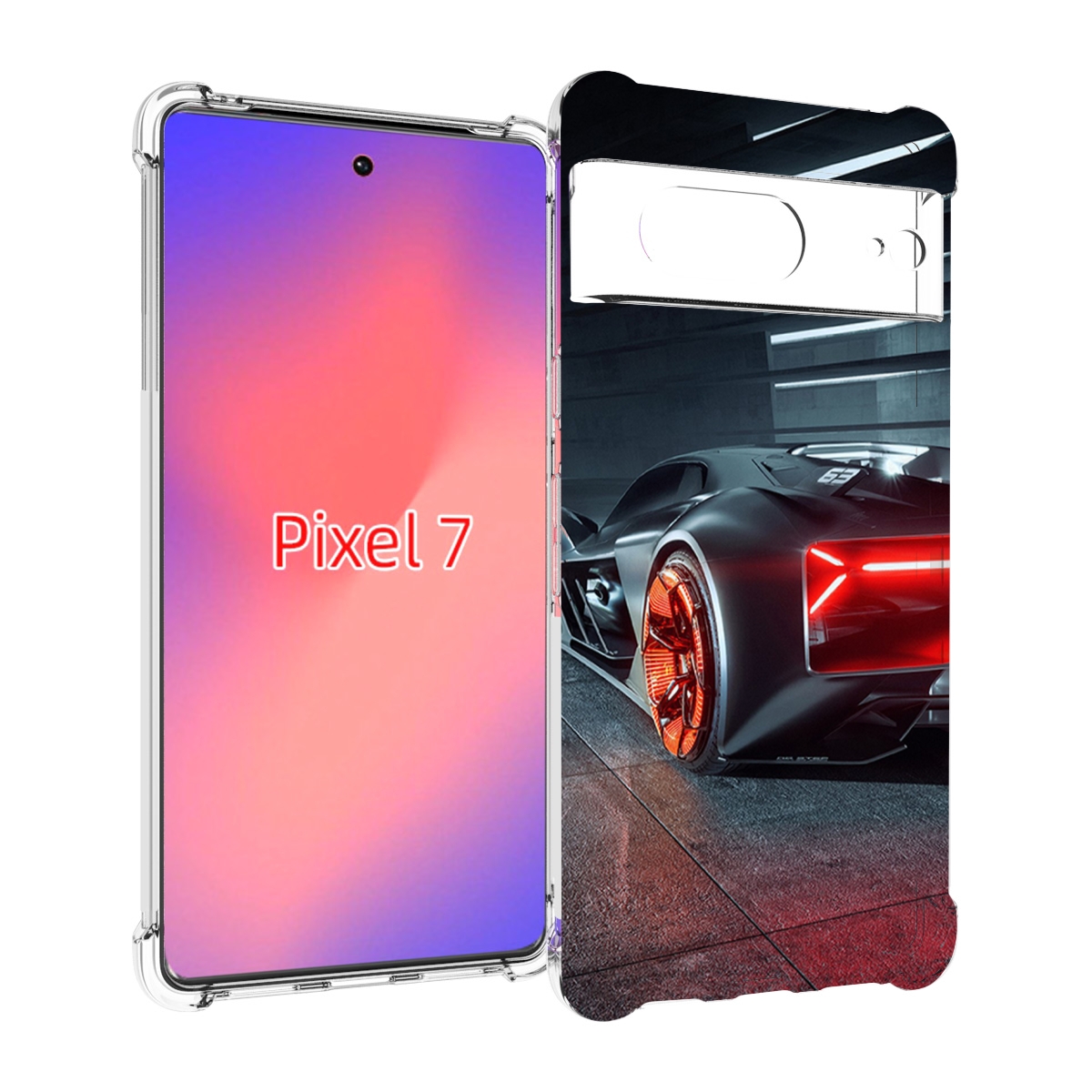 

Чехол Mypads Ночной-Город Мужской Для Google Pixel 7, Прозрачный, Tocco