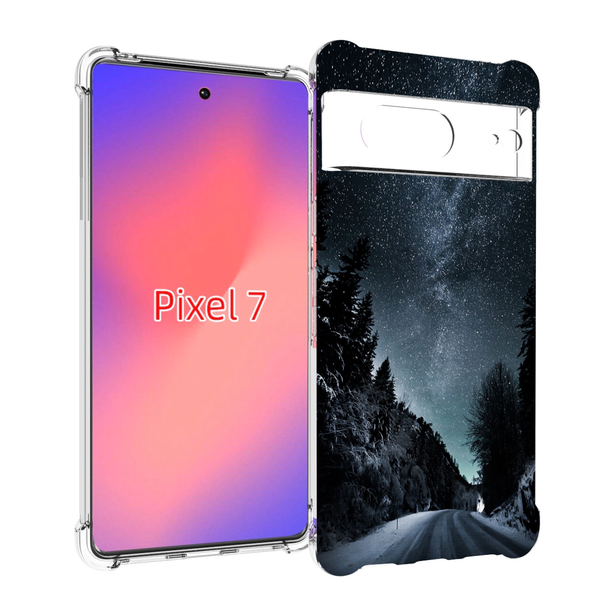 

Чехол Mypads Ночной-Лес Для Google Pixel 7, Прозрачный, Tocco