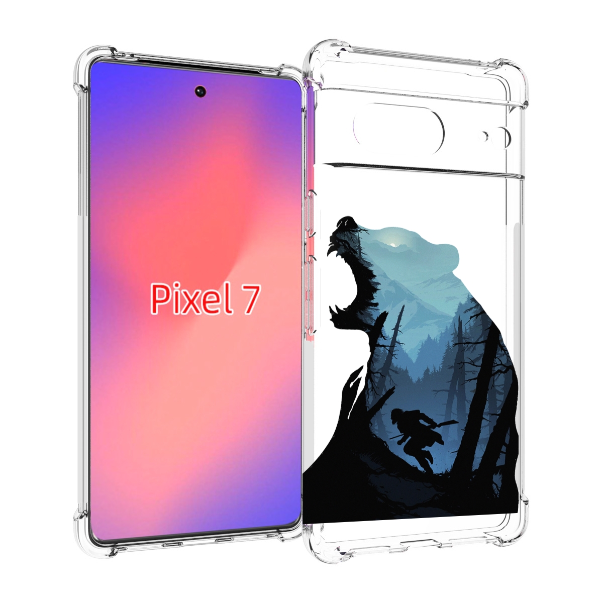 

Чехол Mypads Ночной-Медведь Для Google Pixel 7, Прозрачный, Tocco