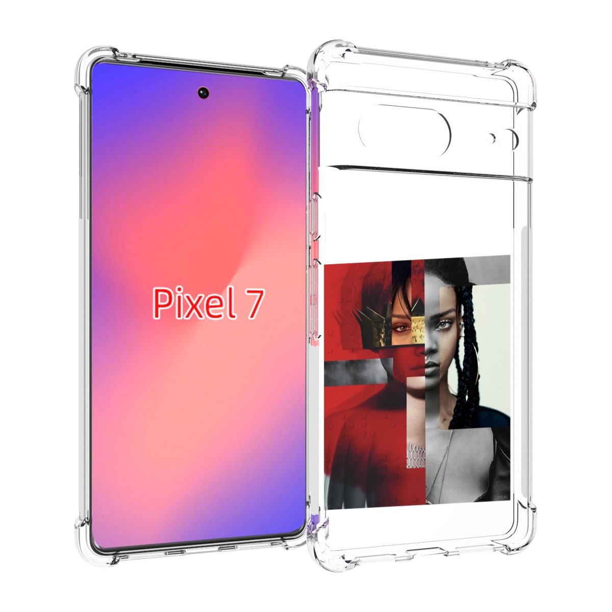 

Чехол Mypads Обложка-Рианна Для Google Pixel 7, Прозрачный, Tocco
