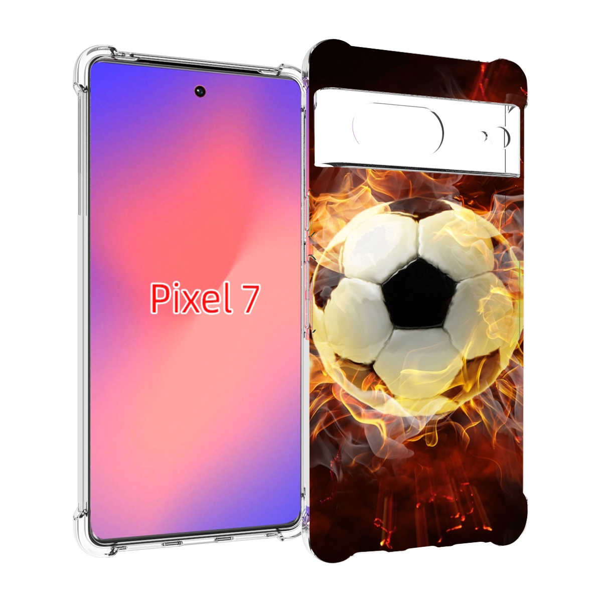 

Чехол Mypads Огненный-Мяч Для Google Pixel 7, Прозрачный, Tocco