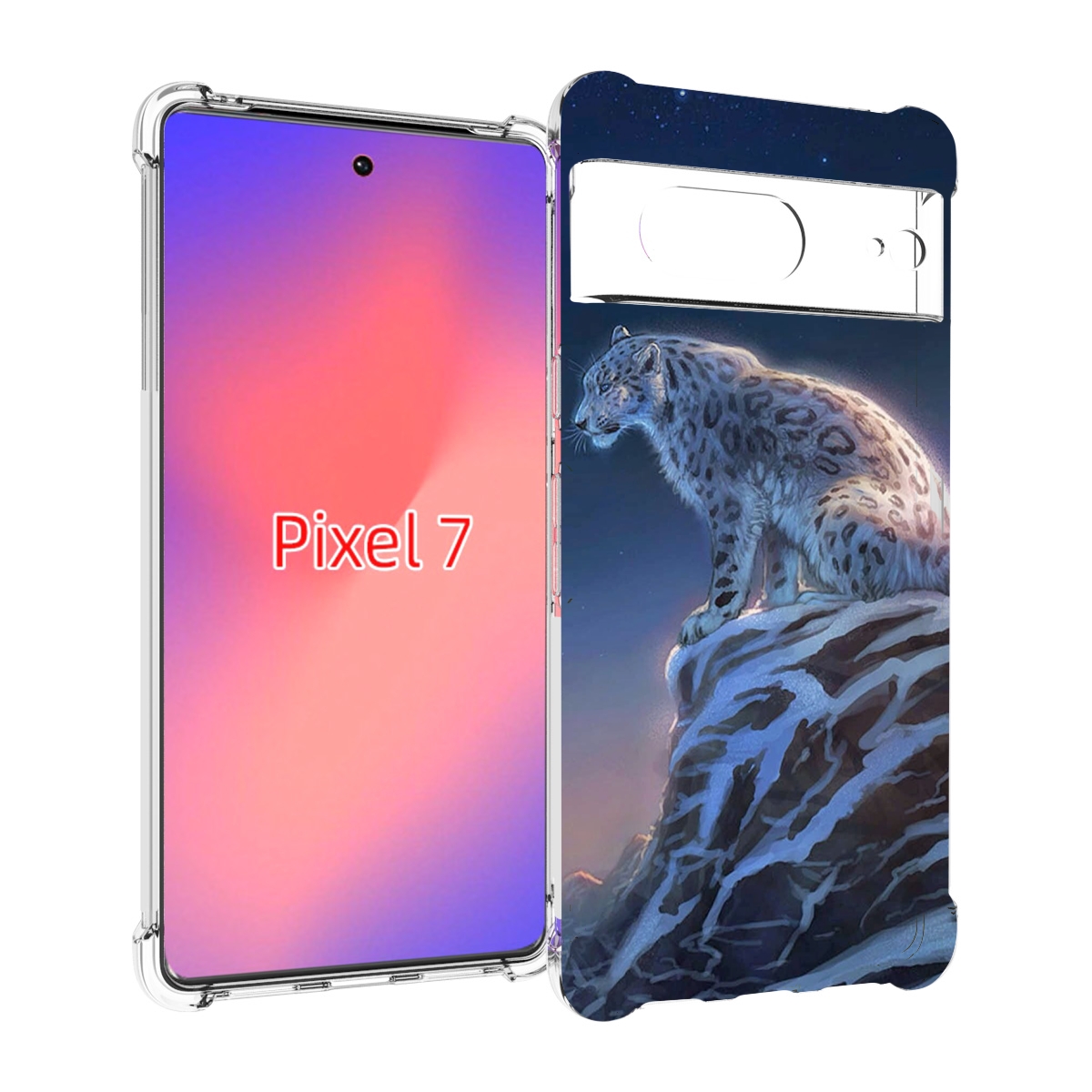 

Чехол Mypads Одинокий-Барс Для Google Pixel 7, Прозрачный, Tocco
