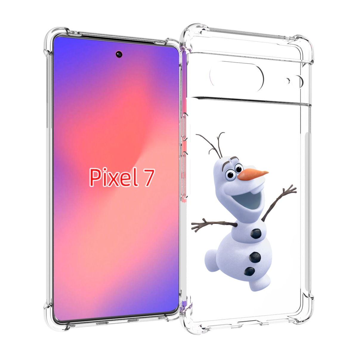 

Чехол Mypads Олаф-Холодное-Сердце Для Google Pixel 7, Прозрачный, Tocco