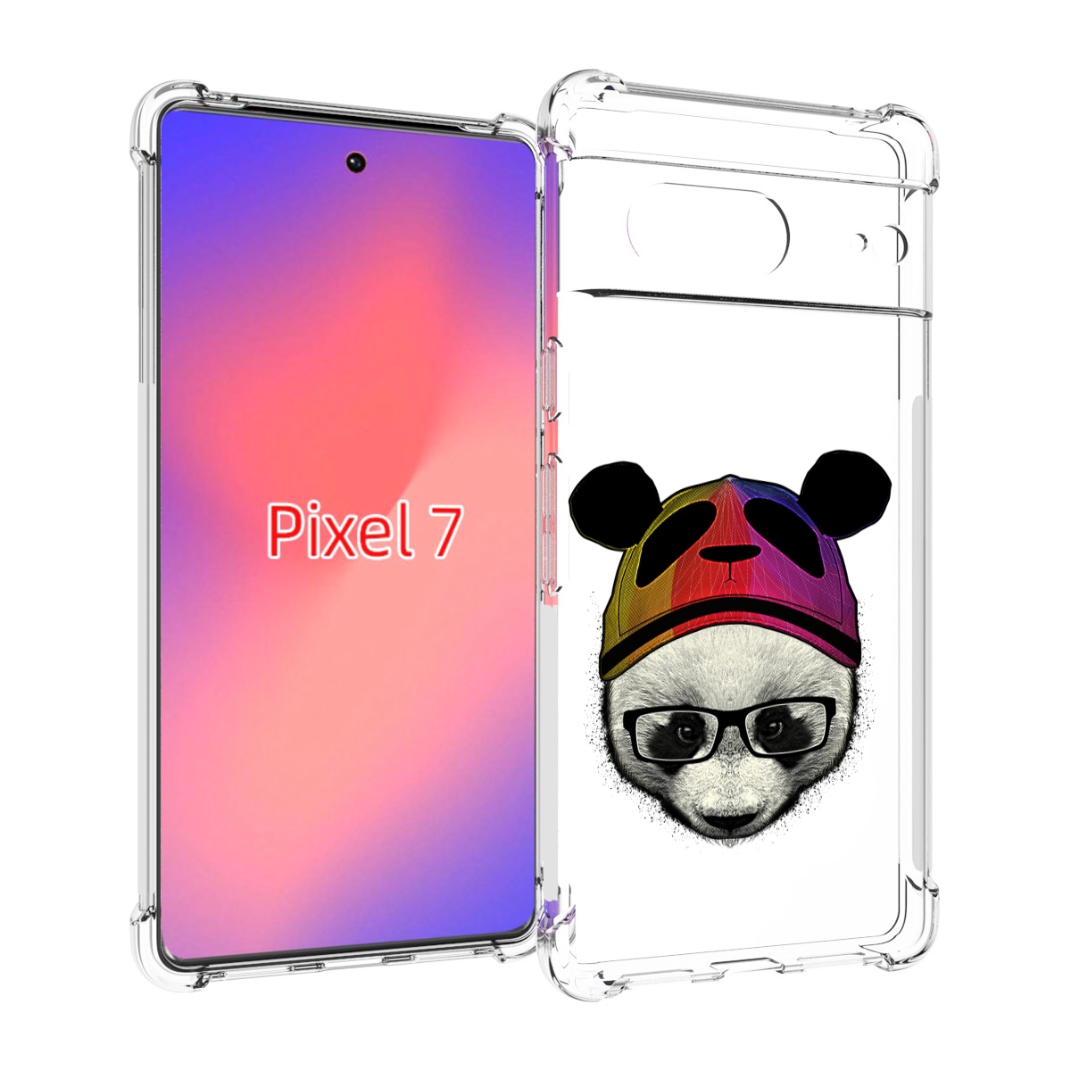 

Чехол Mypads Панда В Шапке Для Google Pixel 7, Прозрачный, Tocco