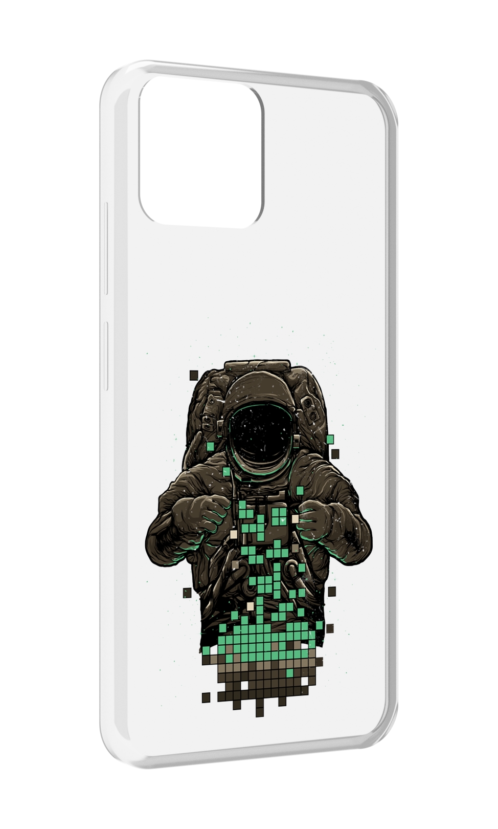 

Чехол MyPads космонавт с пикселями для Blackview A95, Прозрачный, Tocco