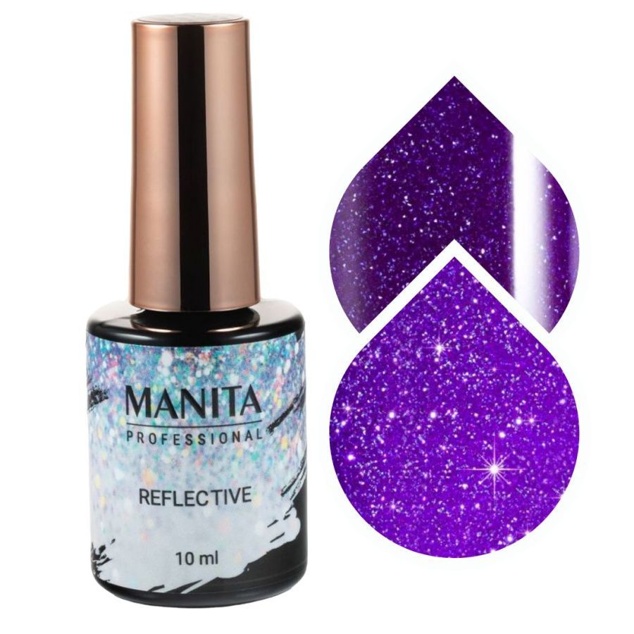 

Гель-лак для ногтей Manita Professional Reflective светоотражающий №11 10 мл, Синий, kr-21832
