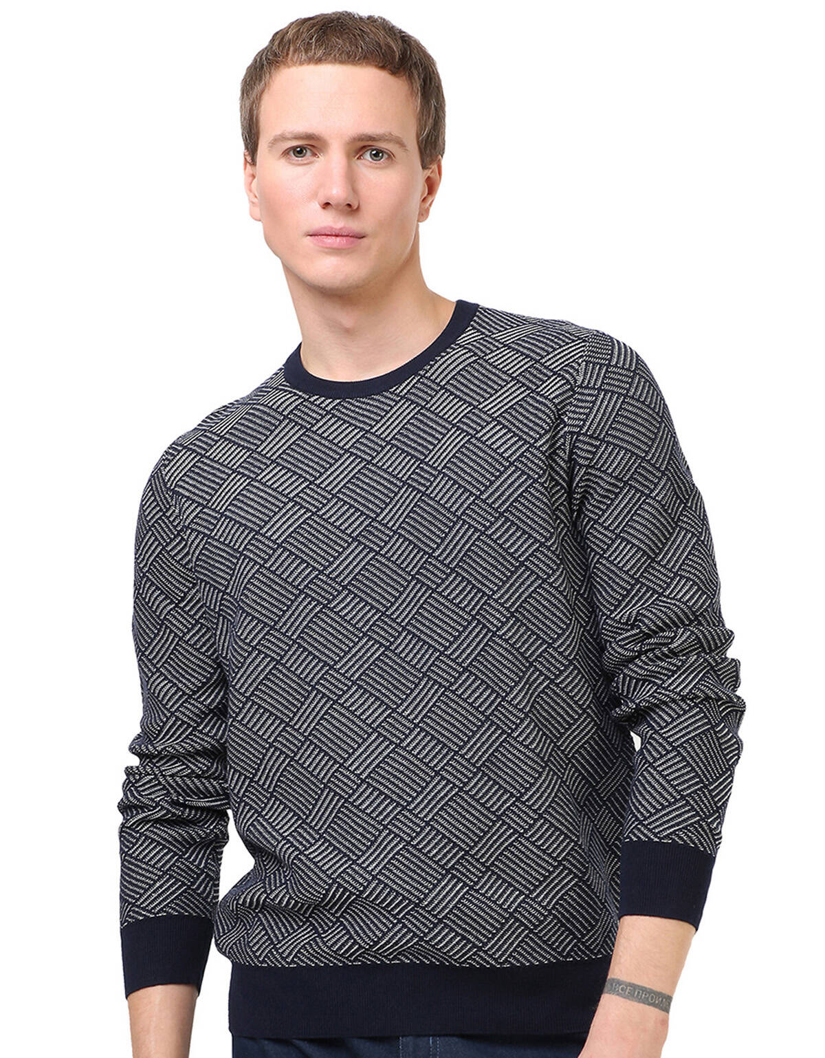 

Джемпер мужской 63131518 MARVELIS синий XL, 63131518