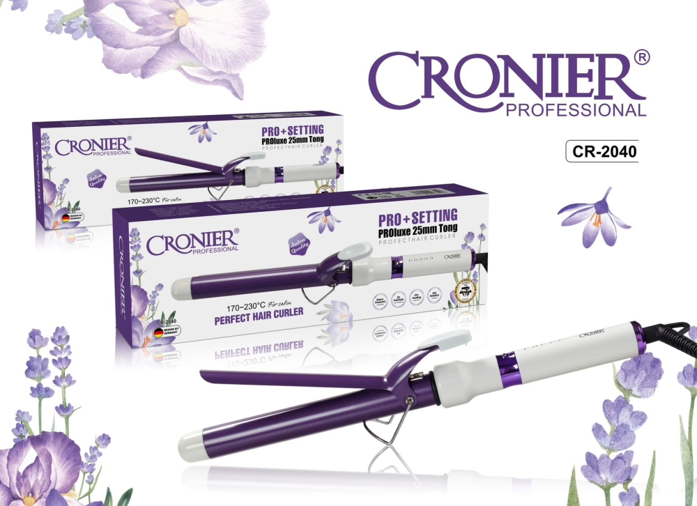 

Электрощипцы Cronier CR-2040 белый; фиолетовый, CR-2040