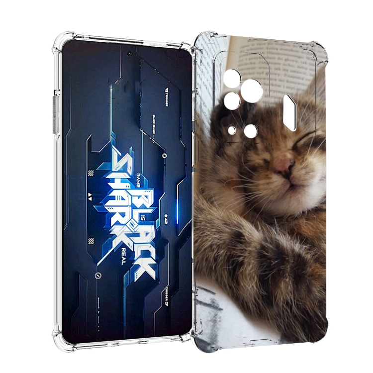 

Чехол MyPads Спящий-котенок для Xiaomi Black Shark 5 Pro, Прозрачный, Tocco
