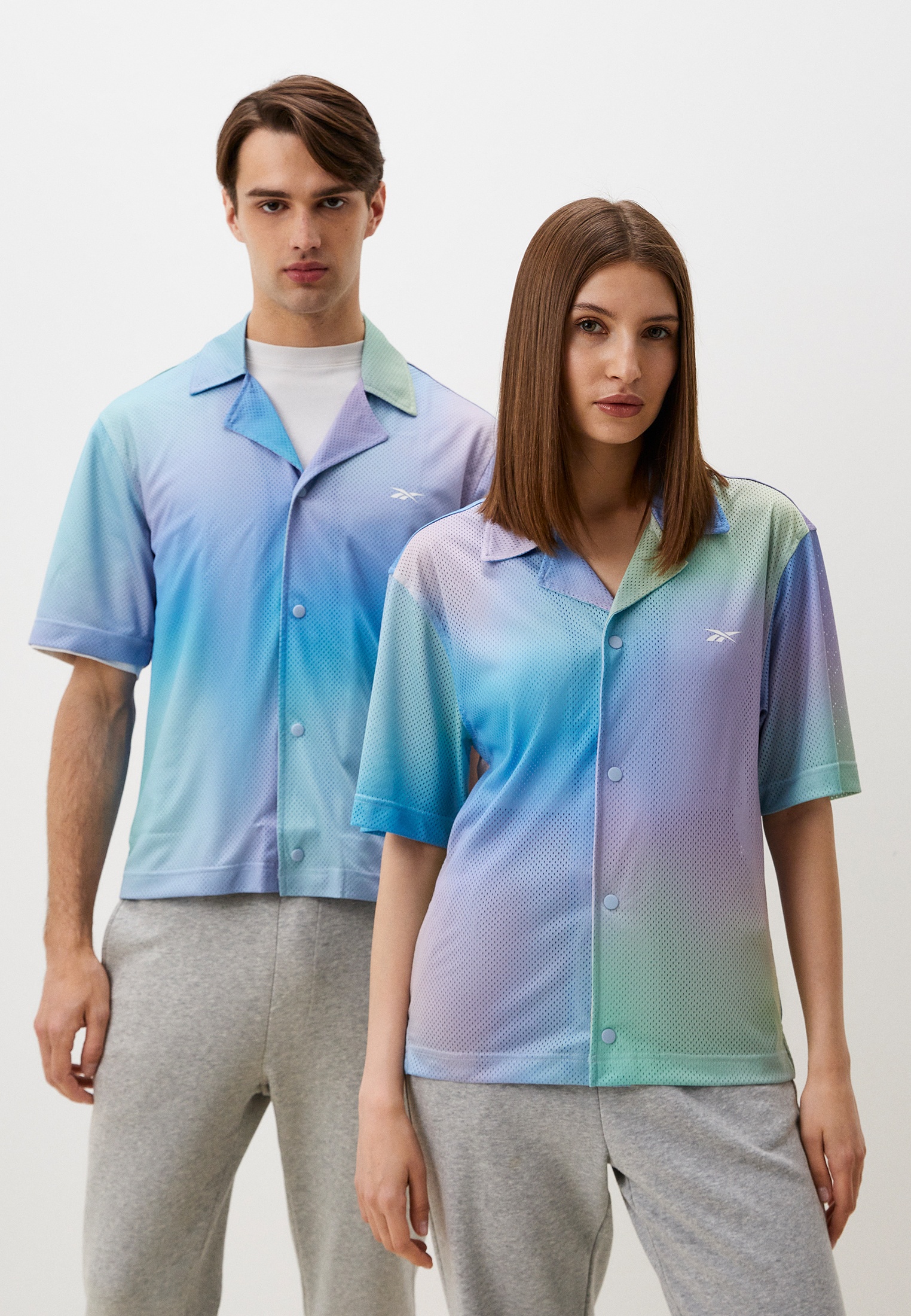 Футболка унисекс Reebok Classics Dopamine Print Shirt голубая M 4799₽