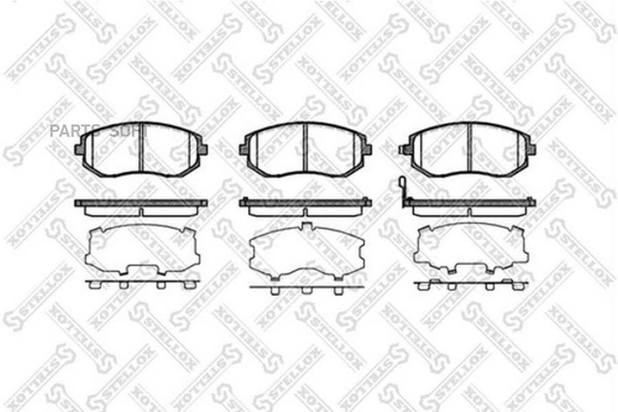 

Колодки дисковые п. subaru lagacy/outback 2.0/2.5 03> 962 011b-sx =951 11