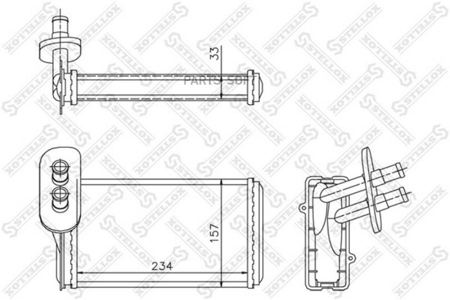 

10-35019-sx_радиатор печки vw golf, audi a3 96>