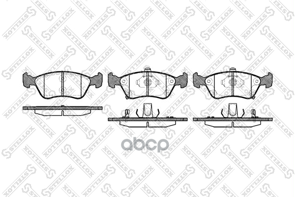 

Колодки дисковые с антискрип. пл.toyota 687 002b-sx