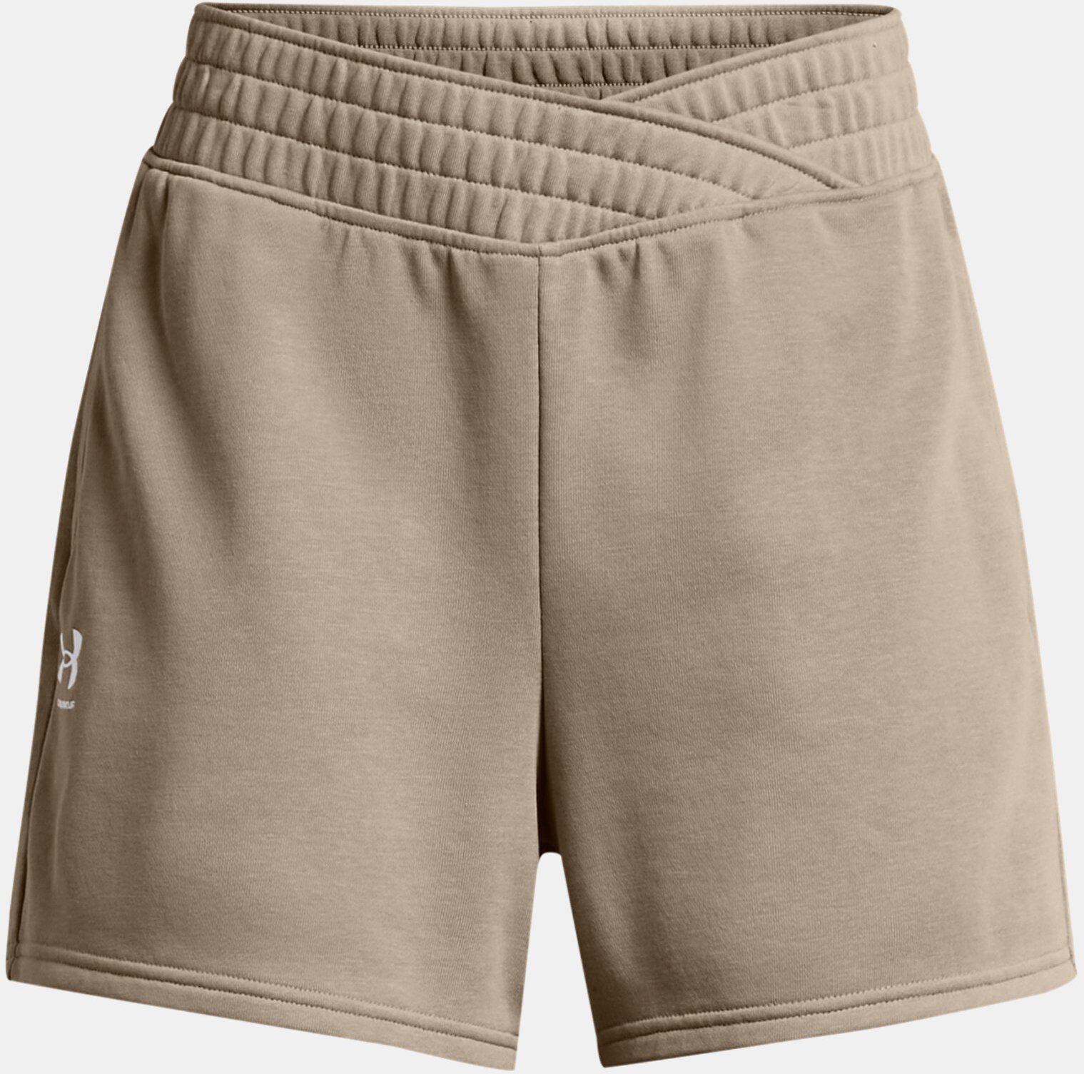 Спортивные шорты женские Under Armour Rival Terry Short бежевые SM