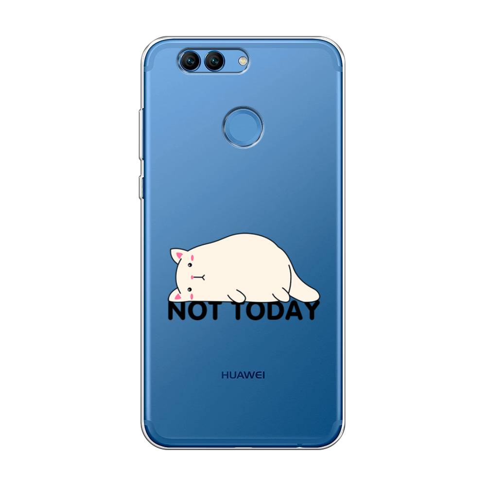 

Чехол на Huawei Nova 2 "Cat not today", Белый;розовый;черный, 62950-1