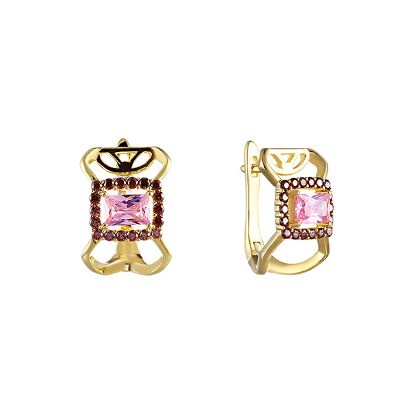 

Серьги из серебра Element47 00358E_SR_001_YG, фианит, 00358E_SR_001_YG