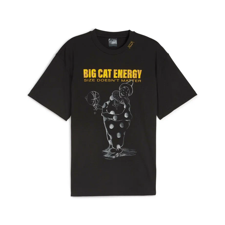 

Футболка мужская PUMA Big Cat Energy Tee черная S, Черный, Big Cat Energy Tee