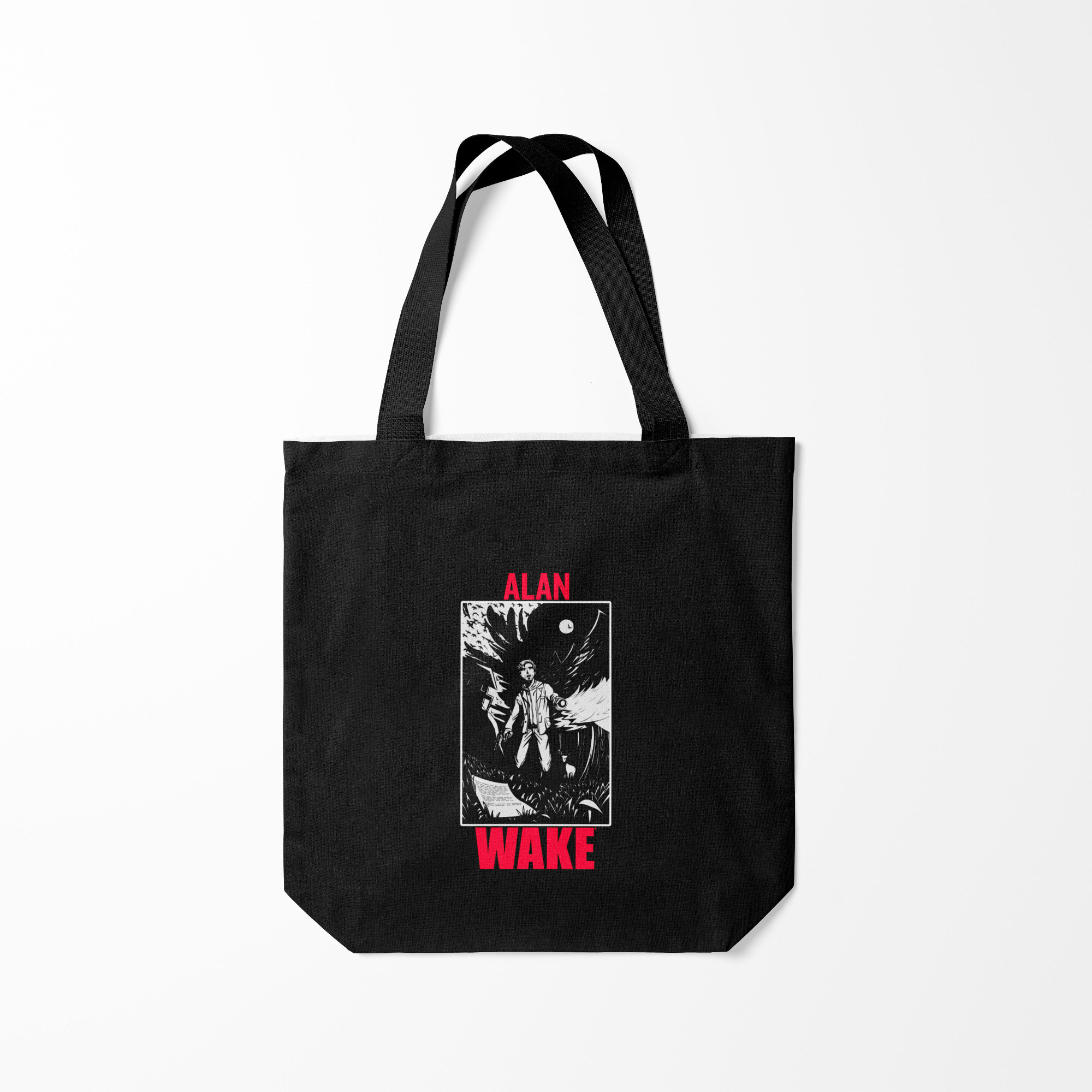 

Сумка шoппер унисекс Burnettie ALAN WAKE ART, черный, ALAN WAKE ART