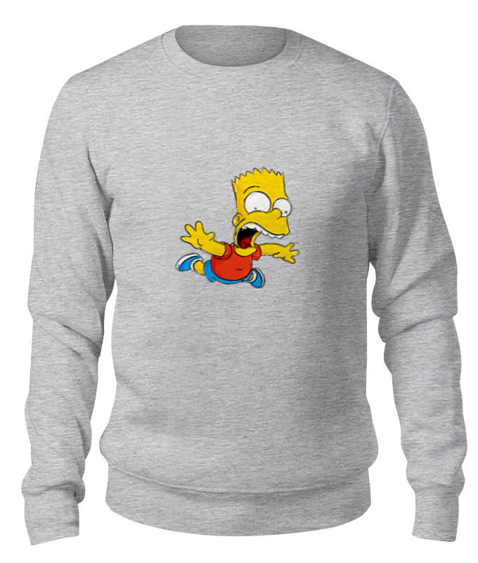 

Свитшот унисекс Printio The simpsons серый L, The simpsons