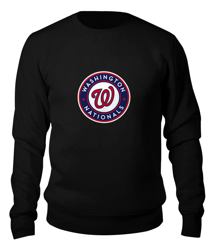 

Свитшот унисекс Printio Washington nationals черный L, Washington nationals