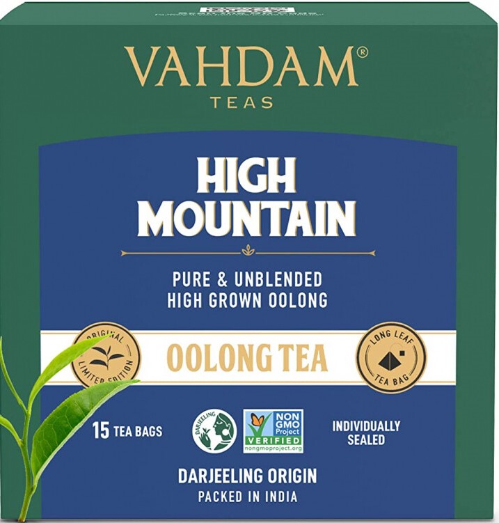 Чай улун VAHDAM Imerial Himalayan Oolong Tea, 15 пирамидок